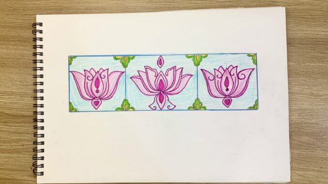 Trang trí đường diềm hoạ tiết thời Lý